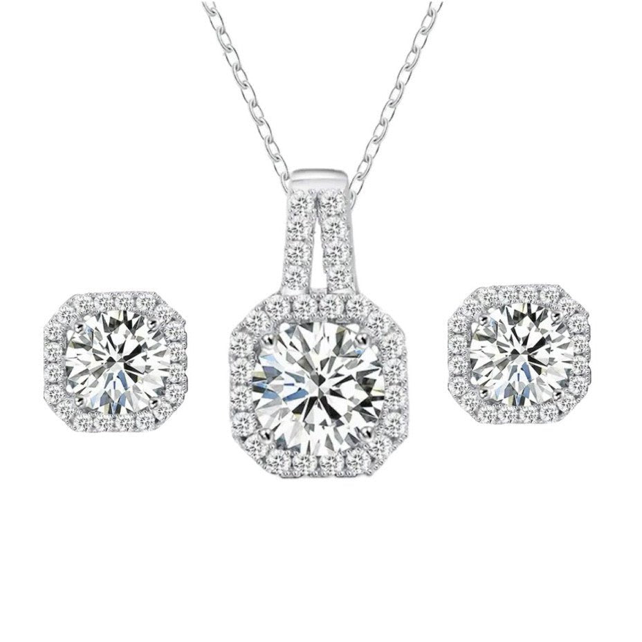 Classic Cubic Zirconia Jewelry Set - Luxury Jewelry